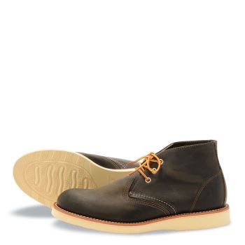 Red Wing Work Chukka in Charcoal Rough & Tough Leather Laarzen Heren Chocola - 3150